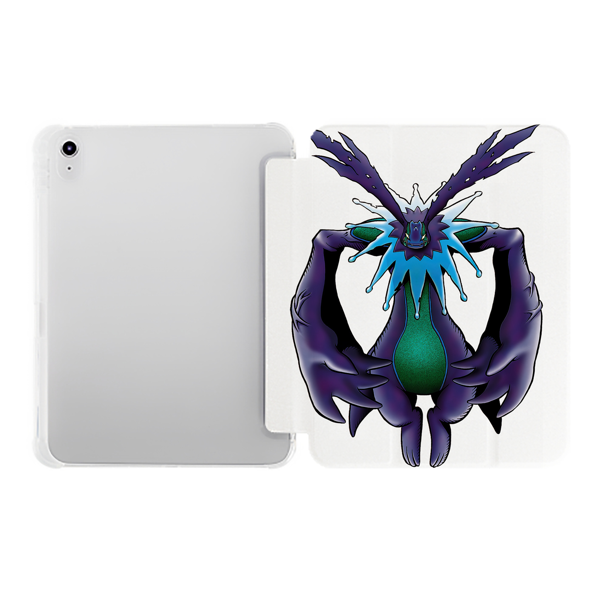 （画像用） Digimon デジタルモンスター/デジモン IPad ケース ペン収納付き 三つ折りスタンド PUレザー×シリコン 対応機種9.5/10.5/10.9インチ